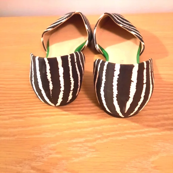 Animal print striped flats - Picture 4 of 8